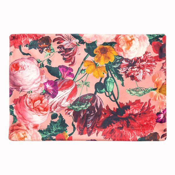Jogo Americano Veludo Floral Rose