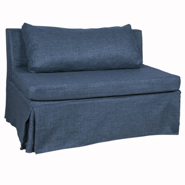 Sofanete Meio Linho Azul