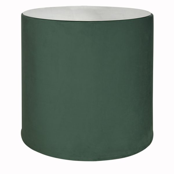 Tamborete Sued Verde Folha