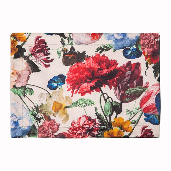 Jogo Americano Veludo Floral Off